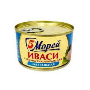Иваси 5 Морей сардина т/о натур №5 ж/б ключ 240г