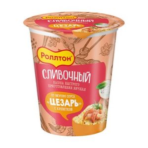 Лапша Роллтон Сливочный со вкусом соуса Цезарь с креветкой стак 70г