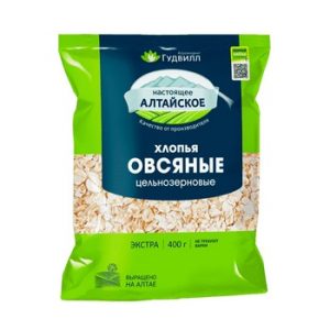 Хлопья Гудвилл овсяные Экстра цельнозерновые не треб/варки м/у 400г