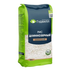 Крупа Гудвилл Рис азиатский длиннозерный 800г