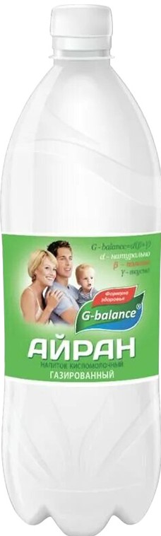 Айран Джи-баланс газированный 1% 1л без змж