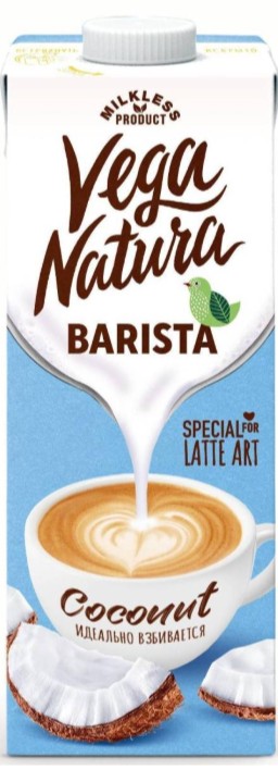 Напиток Vega Natura Barista кокосовый ультрапаст т/п 1,2% 1л
