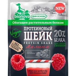 Шейк Bionova протеиновый Малина б/сахара м/у 25г