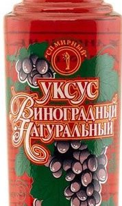 Уксус Мирный СП виноградный натуральный 6% ст/б 250мл