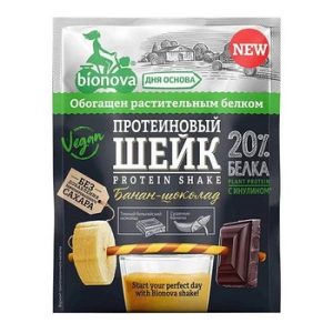 Шейк Bionova протеиновый Банан-шоколад б/сахара м/у 25г