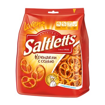 Крендельки Saltletts с солью 150г