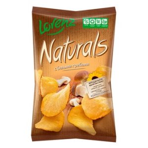 Чипсы Naturals с белыми грибами 100г