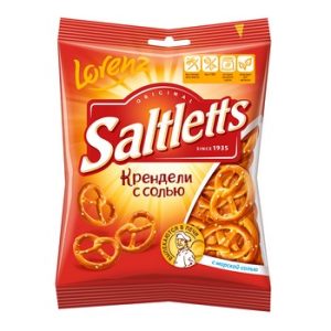 Мини-крендели Saltletts с солью классические 60г