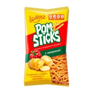 Чипсы Pomsticks соломкой с паприкой 100г