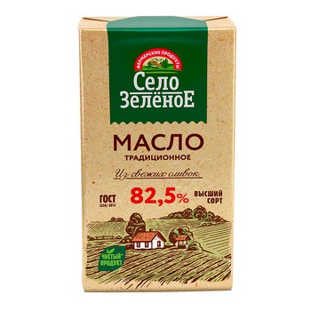Масло Село Зеленое сливочное 72,5% 175г без змж