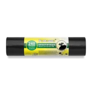 Пакеты д/мусора Ромашка Практичные 240л 10шт 38мкм арт.ВР-0071Н