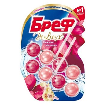 Блок д/унитаза Bref Deluxe Нежная магнолия 2х50г арт.2553268
