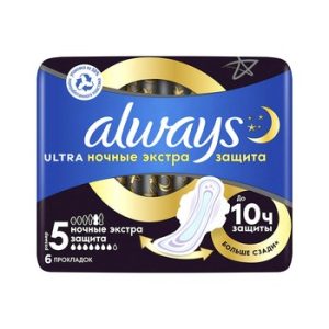 Прокладки Always Ultra Night Экстра 6шт
