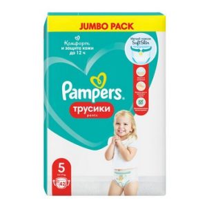Подгузники-трусики Pampers Jumbo Pack Pants Junior 12-17кг 42шт