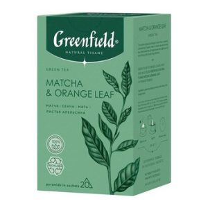 Чай Greenfield Nat Tisane Matcha&Or Leaf green tea 20*1,8г