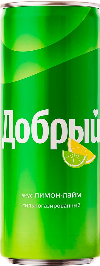 Напиток Добрый Лимон Лайм газ ж/б 0,33л