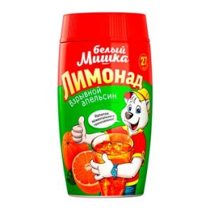 Лимонад Белый Мишка Взрывной апельсин п/б 500г