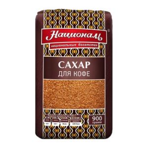 Сахар Националь для кофе тростниковый м/у 900г
