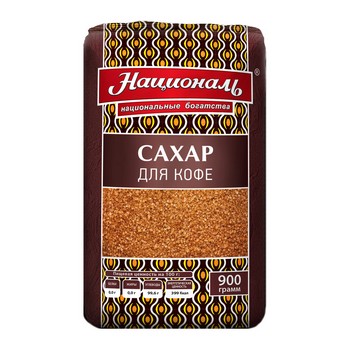 Сахар Националь для кофе тростниковый м/у 900г