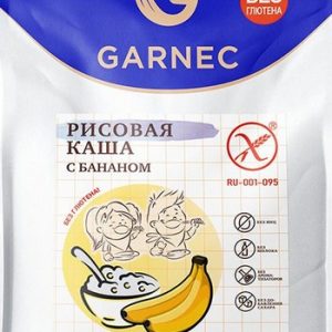 Каша Гарнец рисовая с бананом без глютена м/у 200г