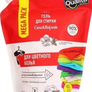 Гель д/стирки Qualita д/цветного белья экстракт хлопка д/п 80 стирок 3л