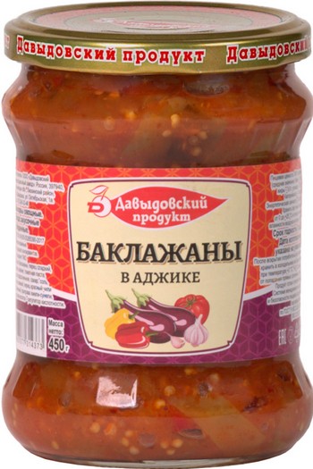 Баклажаны Давыдовский продукт в аджике твист 450г