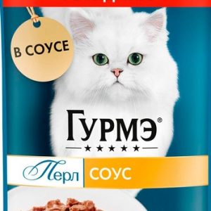Корм д/кот Gourmet Perle говядина в соусе м/у 75г