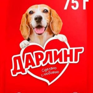 Корм д/соб Дарлинг ягненок в подливе 75г