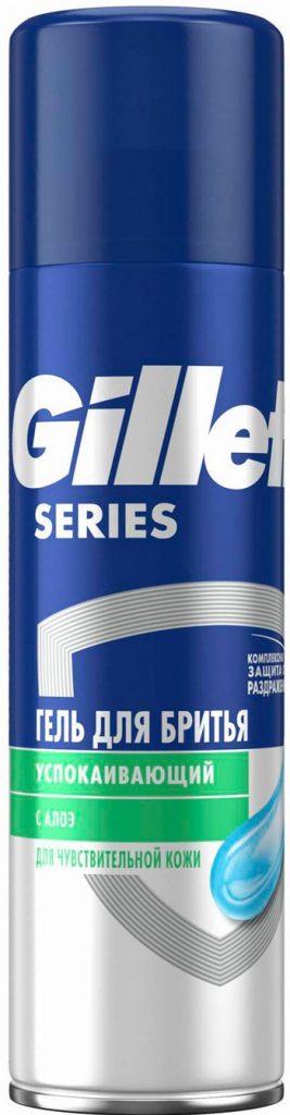 Гель д/бритья Gillette Series тройная защита-чувствительный алоэ 200мл