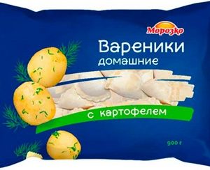 Вареники Морозко с картофелем домашние 900г