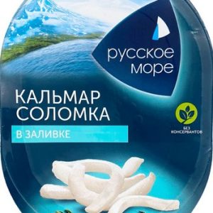 Кальмар Русское море соломка в заливке 180г