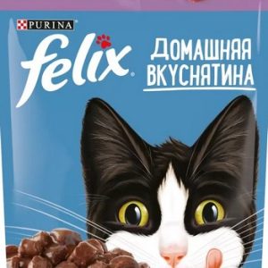 Корм д/кот Felix Домашняя вкуснятина ягненок м/у 75г