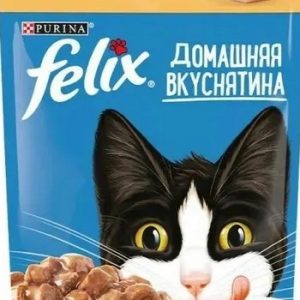 Корм д/кот Felix Домашняя вкуснятина птица м/у 75г