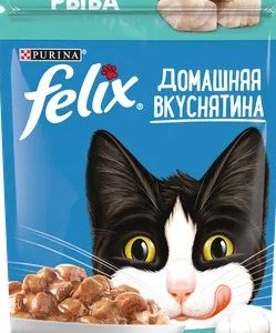 Корм д/кот Felix Домашняя вкуснятина рыба м/у 75г