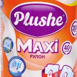 Полотенца бумажные Plushe Maxi 2-хсл 40м 1шт