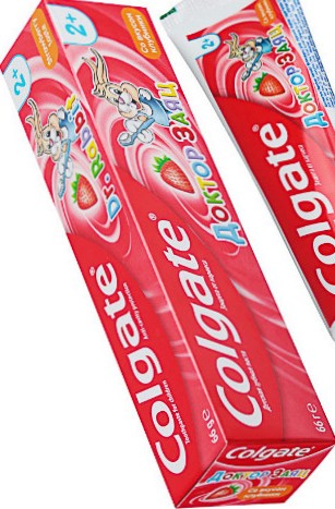 Зубная паста Colgate Доктор Заяц гелевая вкус клубники д/детей 67г/50мл
