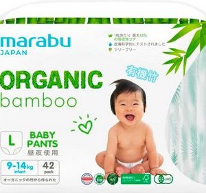 Подгузники-трусики Organic bamboo L 9-14кг 42шт