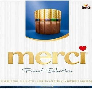 Конфеты Merci ассорти молочные к/у 250г