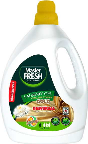Гель д/стирки Master Fresh Gold Universal концентрат 2,75л