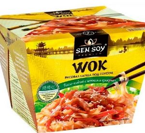 Лапша Sen Soy рисовая под китайск соусом WOK 125г