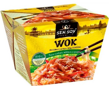 Лапша Sen Soy рисовая под китайск соусом WOK 125г