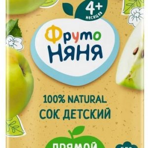 Сок ФрутоНяня из свежих яблок т/п 200мл