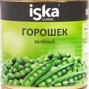 Горошек Iska зеленый ГОСТ ж/б 400г/425мл