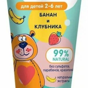 Зубная паста EXXE Hello Банан и клубника 2-6 лет 50мл 79857
