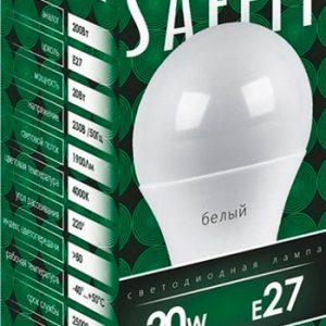 Лампа светодиодная Saffit E27 20Вт A60 SBA6020 1шт