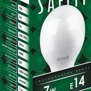Лампа светодиодная Saffit E14 7Вт G45 SBG4507 1шт