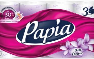 Бумага туалетная Papia бали 3-х слн 8шт