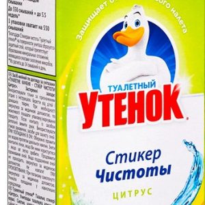 Стикер чистоты д/унитаза Туалетный утенок цитрус 3шт