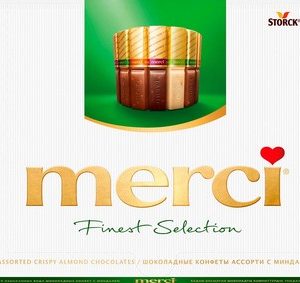 Конфеты Merci ассорти миндаль 250г