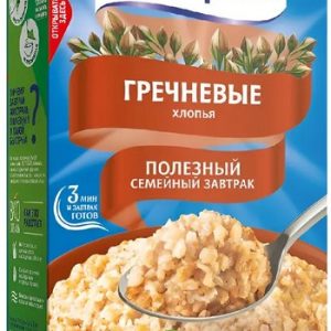 Хлопья Мистраль гречневые к/у 400г